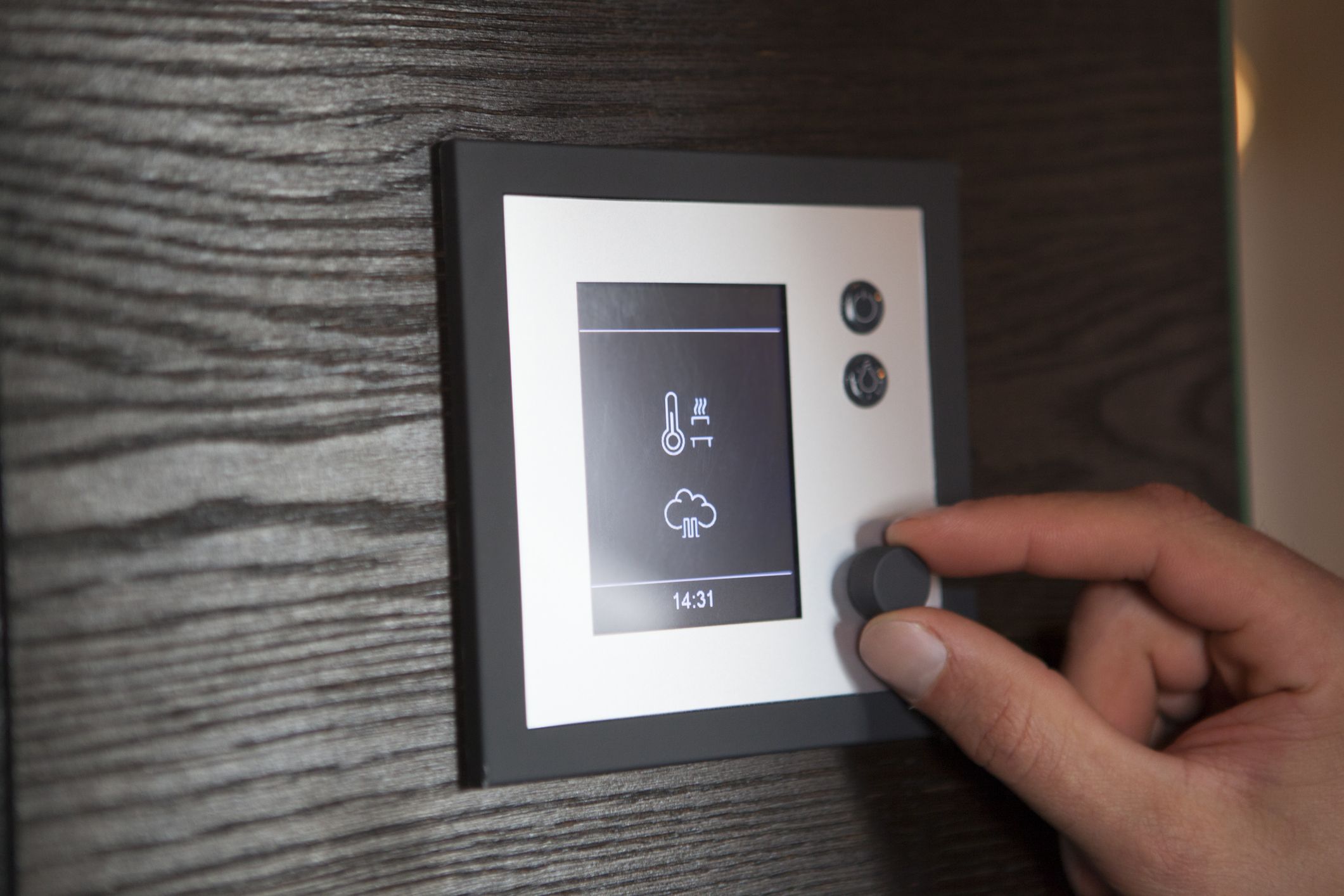 Image d'une tablette permettant le controle du chauffage